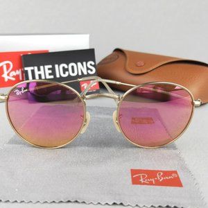 Ray-Ban Round Pink/brown RB3447 gradient sunglasses